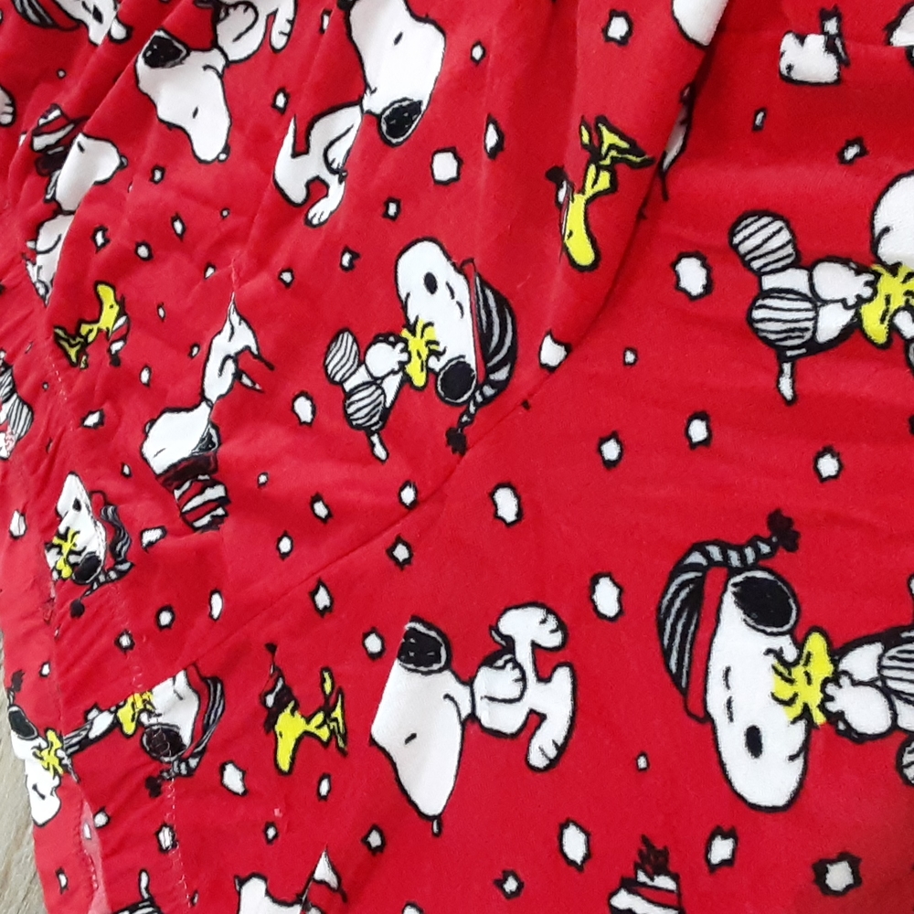 Peanuts Red Supper Soft Pajama Bottoms Sz 3X